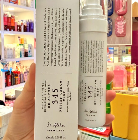 Hyaluronic Acid Dr. Althea 345 Relief Cream Mist 100Ml Original Facial Essence Spray Moisture Hydrating Smoothing All Skin Types