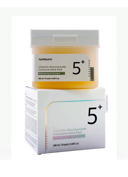 Numbuzin No.5 Vitamin-Niacinamide Concentrated Pad (70 unidades)