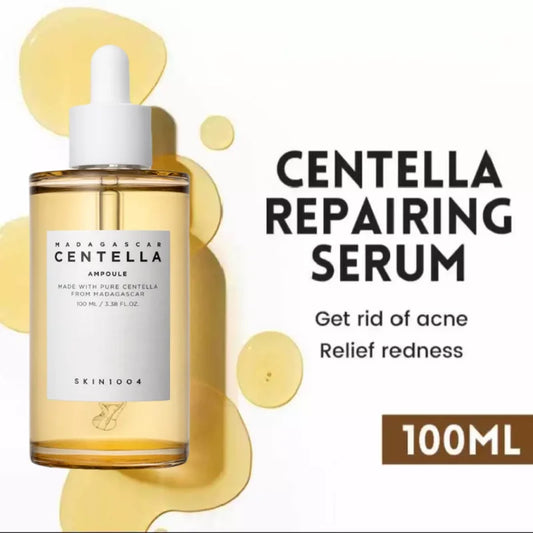Korean Centella Asiatica Ampoule Facial Serum Soothes Acne Prone Moisturizing Repairing Skin Barrier Skincare Products 100Ml