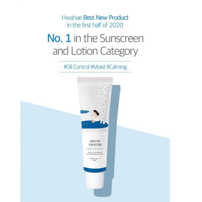 ROUND LAB Birch Juice Moisturizing Sun Cream SPF 50+ PA++++ 50Ml UV Resistance Facial Sunscreen