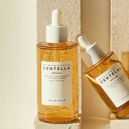 Korean Centella Asiatica Ampoule Facial Serum Soothes Acne Prone Moisturizing Repairing Skin Barrier Skincare Products 100Ml
